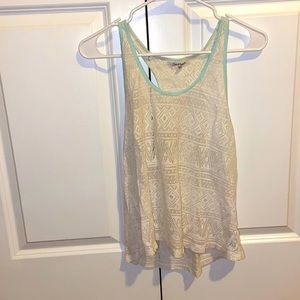 White Tank Top/ Swim Coverup